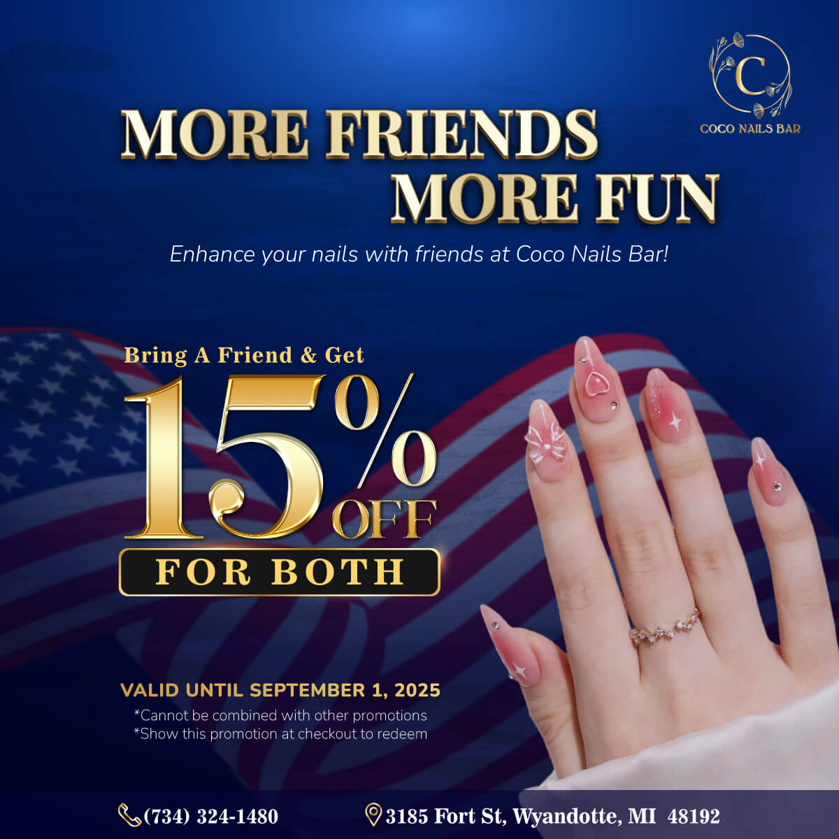 🎉 𝗠𝗢𝗥𝗘 𝗙𝗥𝗜𝗘𝗡𝗗𝗦, 𝗠𝗢𝗥𝗘 𝗙𝗨𝗡 𝗔𝗧 𝗖𝗢𝗖𝗢 𝗡𝗔𝗜𝗟𝗦 𝗕𝗔𝗥! 🎉